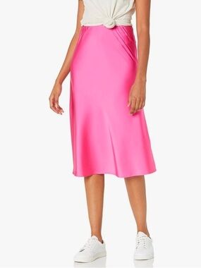 The Drop Maya Skirt in Hot Pink Size 3X